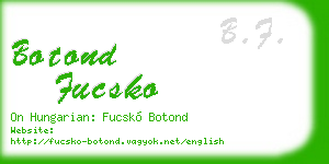 botond fucsko business card
